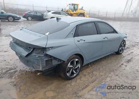 2022 Hyundai Elantra Hybrid Limited from USA, damaged, VIN KMHLN4AJ9NU020370